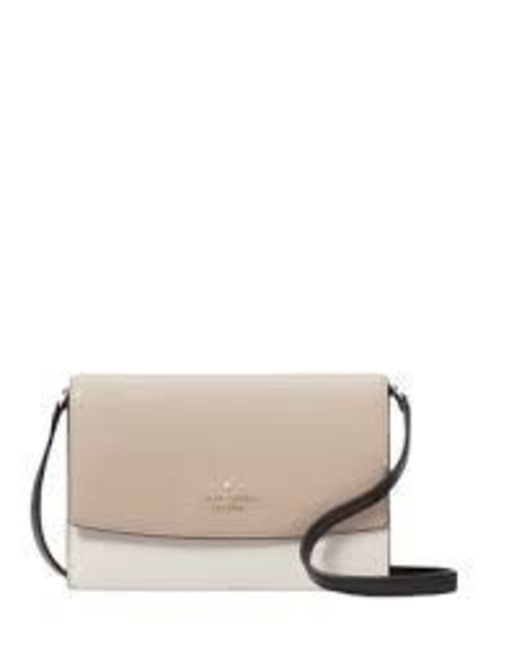 Kate Spade Laurel Way Winni Crossbody Clutch Purse Two Tone White Pink Leather